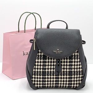 Kate Spade Leila Tweed Fabric Medium Backpack